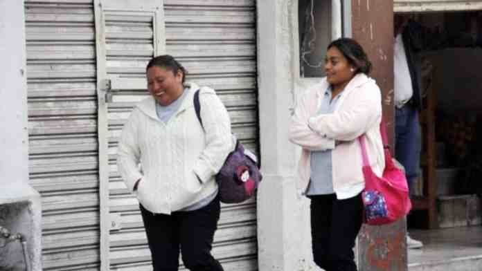 Satellite image showing weather patterns over Quintana Roo during cold front alert