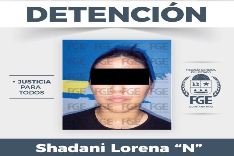 Image related to the detention of a woman considered a priority target in Chunhuhub