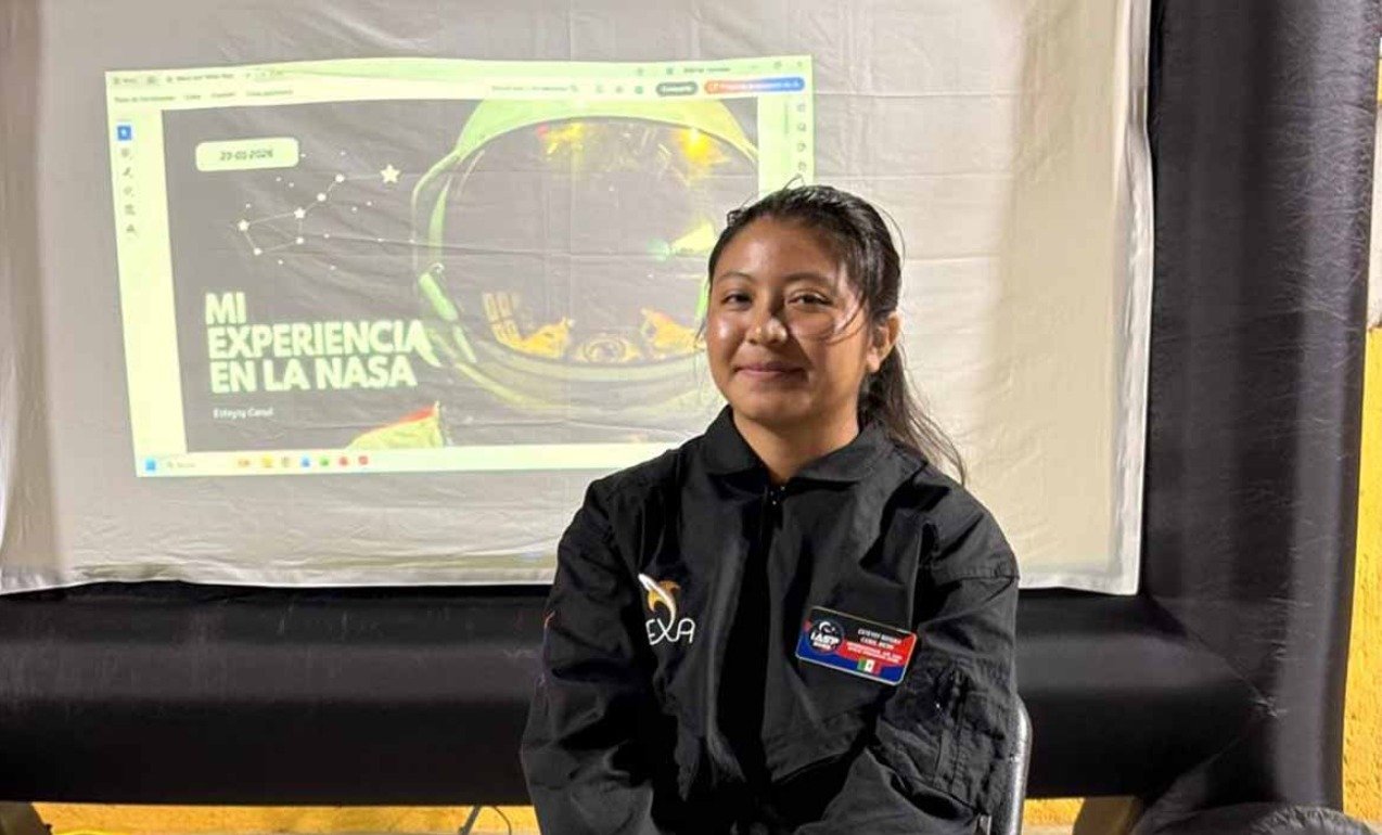 Esteysy Dayana Canul Uicab, a Maya engineering student from Yucatán who participated in a NASA scientific program.