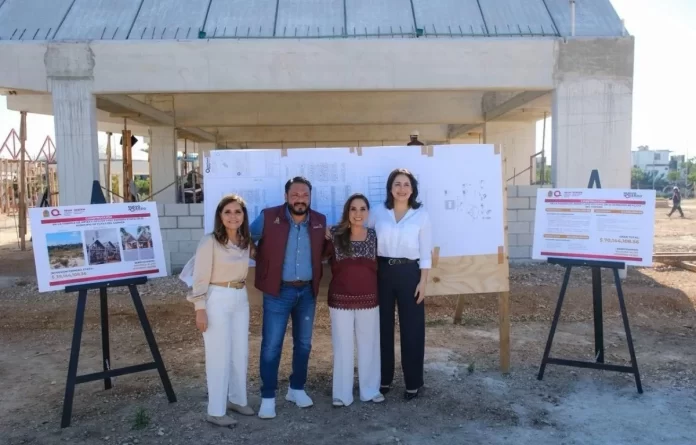Exterior view of the Playa del Carmen Arts and Crafts Factory under construction