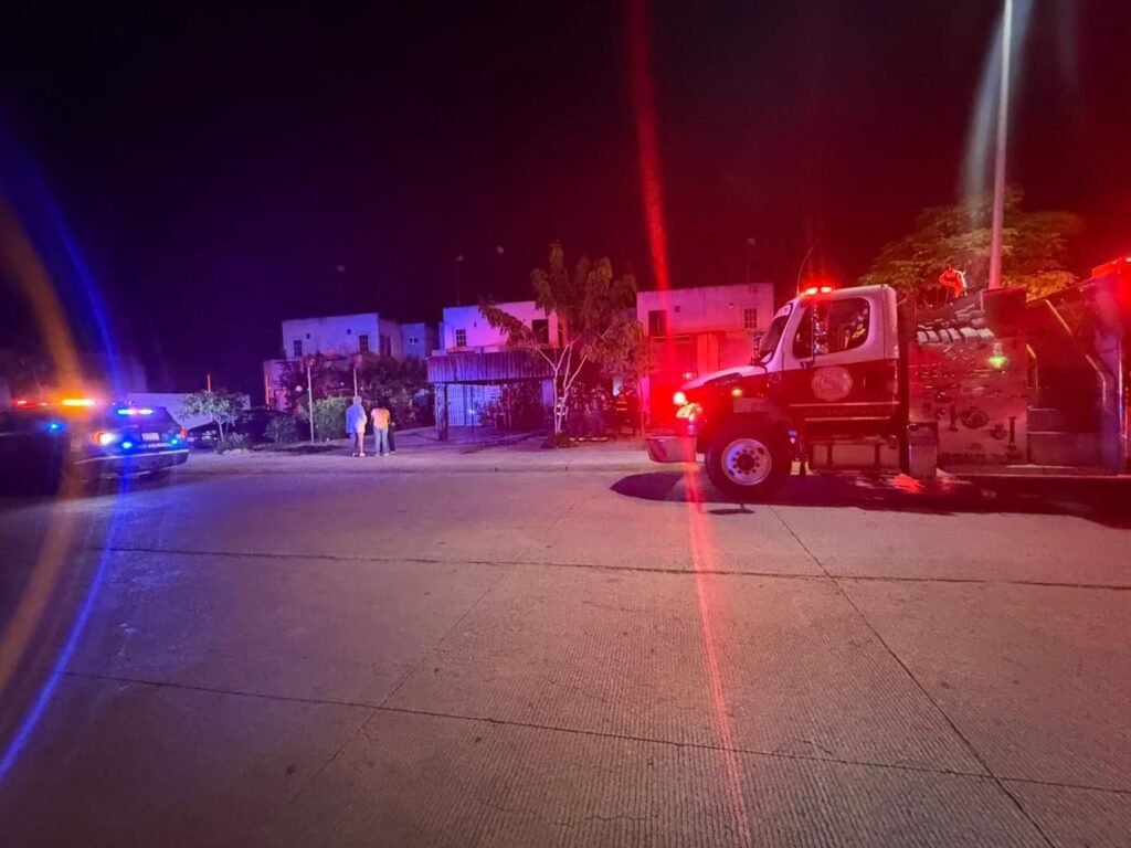 Firefighters responding to a fire at Grills Riviera Maya restaurant in Puerto Aventuras, Quintana Roo