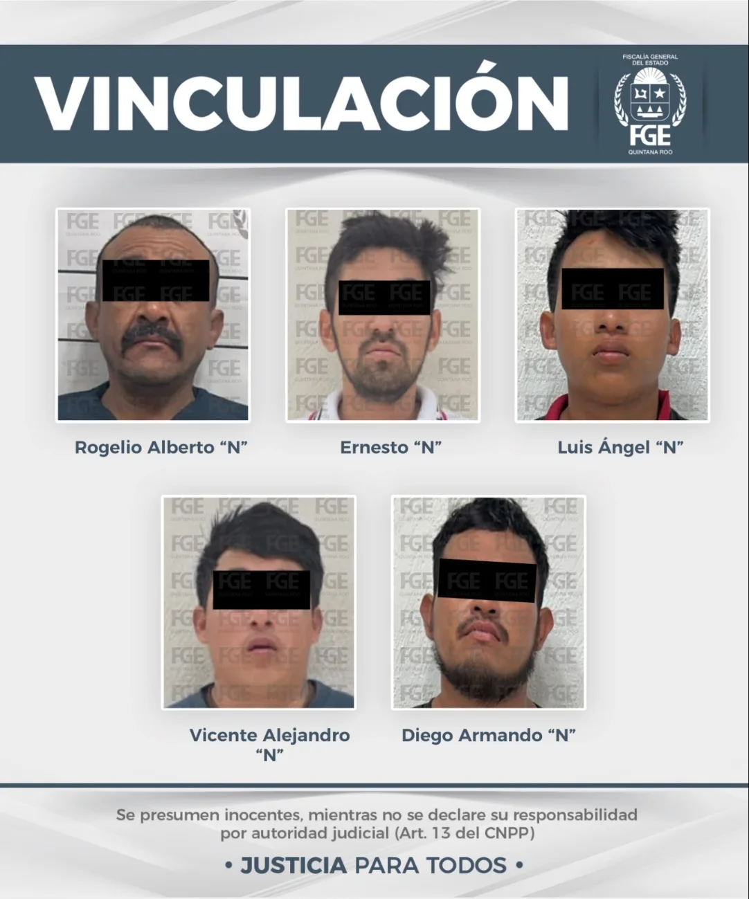 Five men detained during anti-drug operations in Playa del Carmen