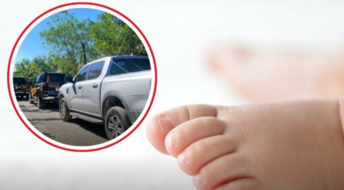 Crime scene in Izamal where a three-month-old baby was assaulted