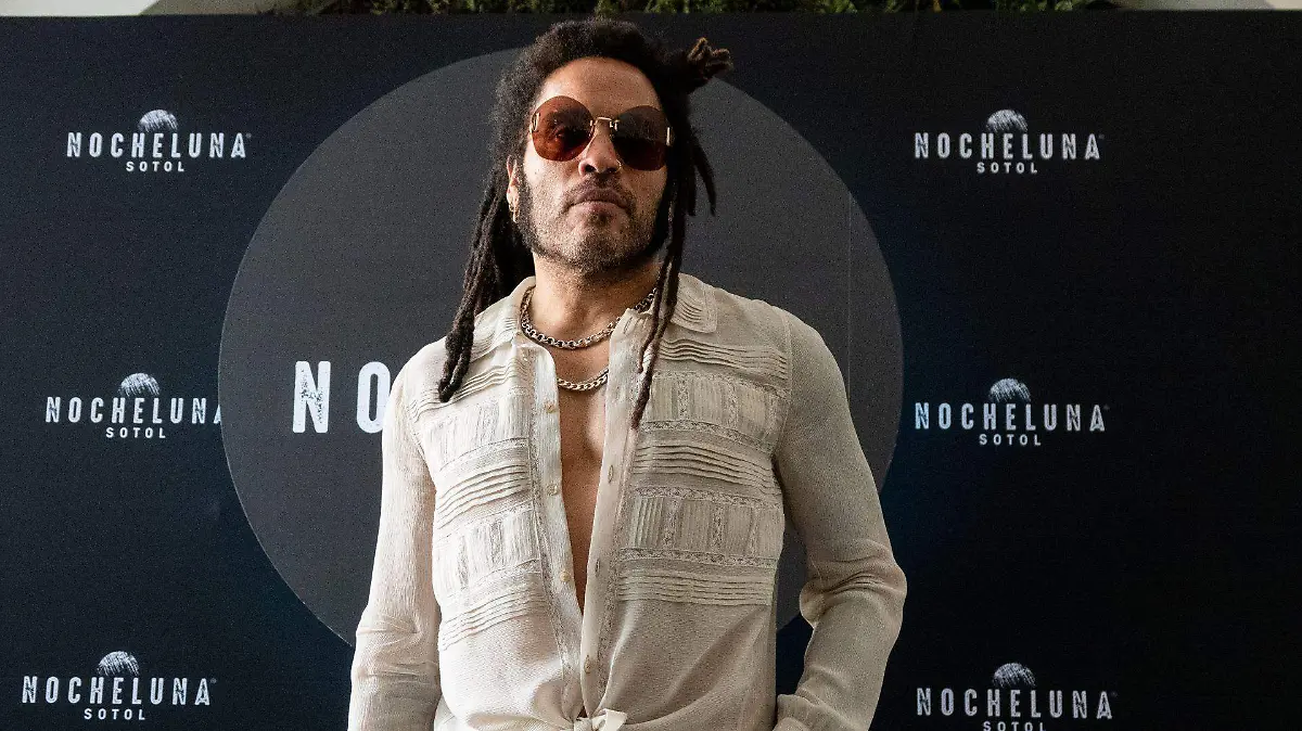 Lenny Kravitz speaking during a press conference for Vive Latino 2026