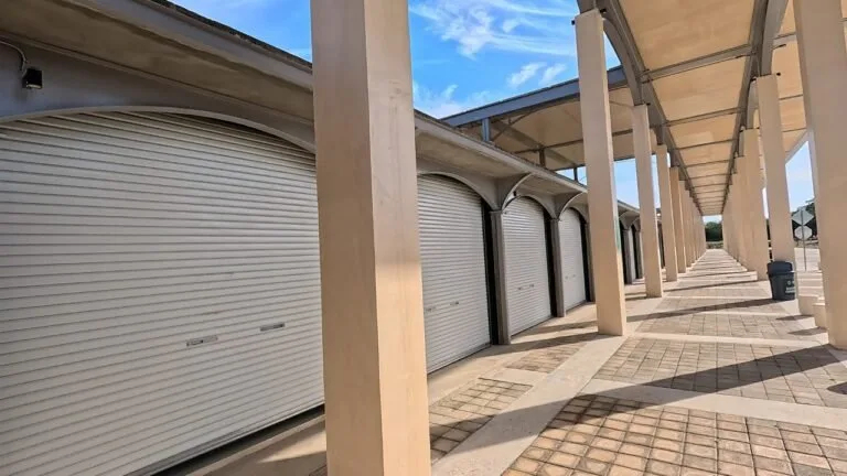 Empty commercial spaces at a Maya Train station