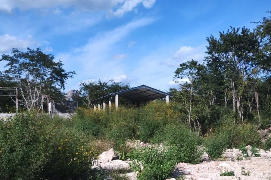 Maya farmers protesting the halted construction of collection centers in Quintana Roo