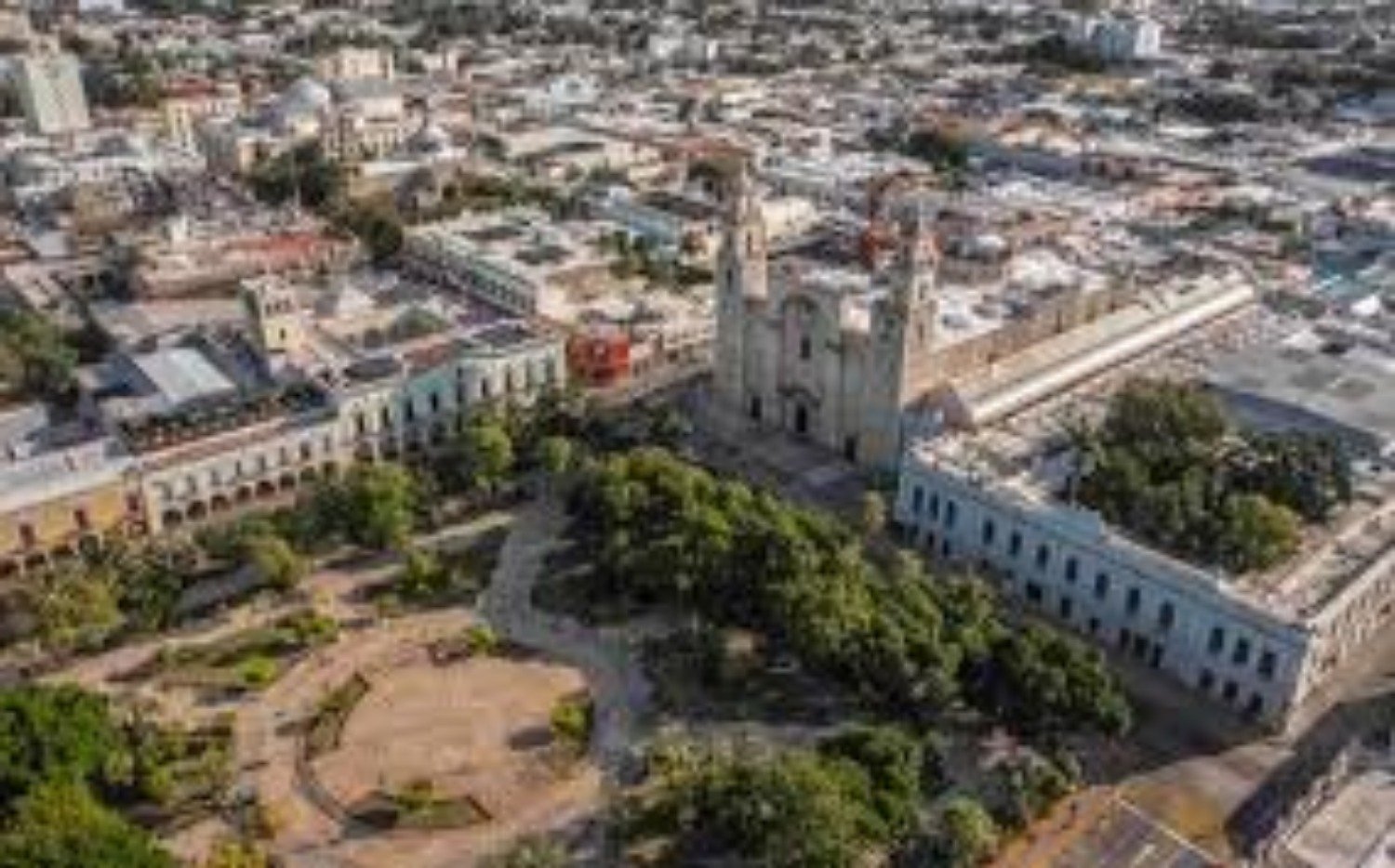 A view of Mérida's historic center affected by gentrification