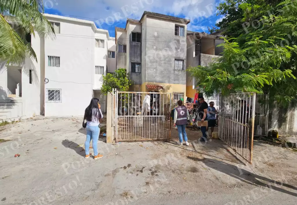 Property in Cancún's SM 95 where 11 animals were rescued from alleged abuse conditions