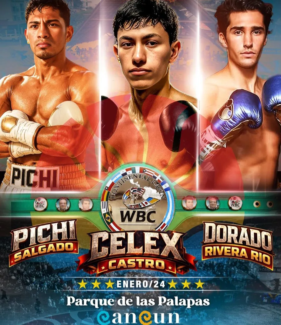 Promotional image for the New Generation Boxing Championship in Cancún