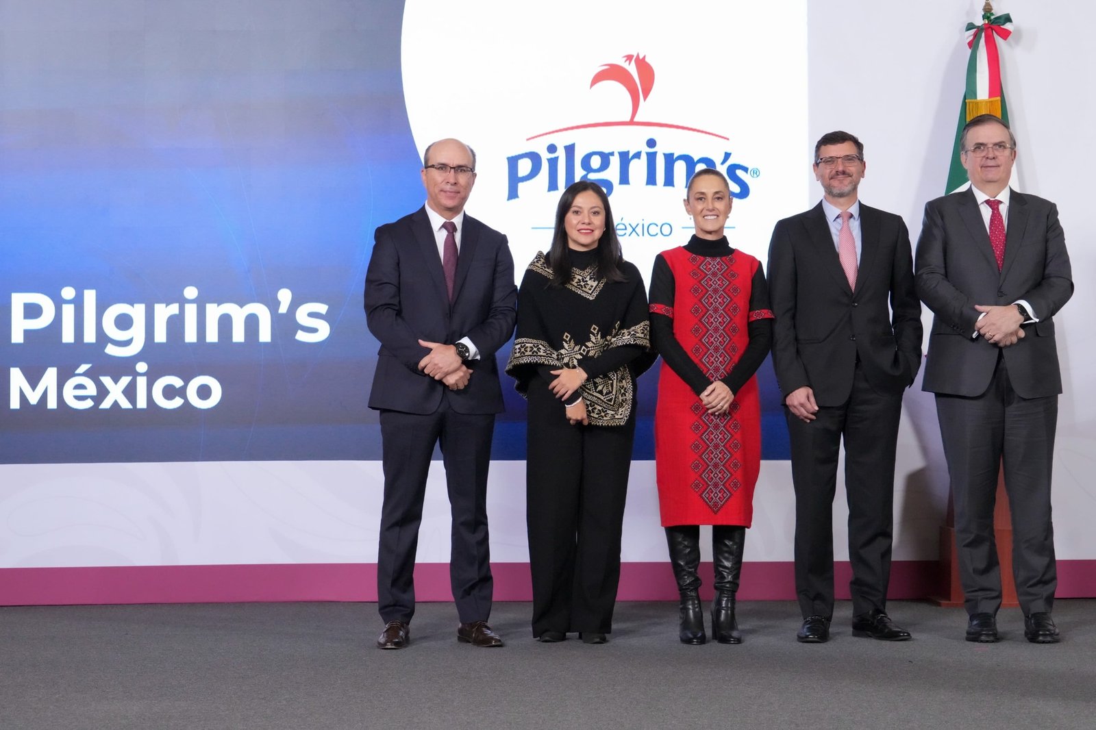 Photo from the announcement of Pilgrim's investment in Yucatán
