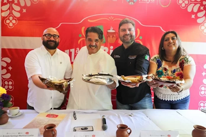 Promotional image for the 11th Tamal and Atole Fair in Playa del Carmen