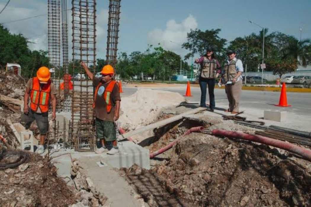 Construction and infrastructure work in Playa del Carmen