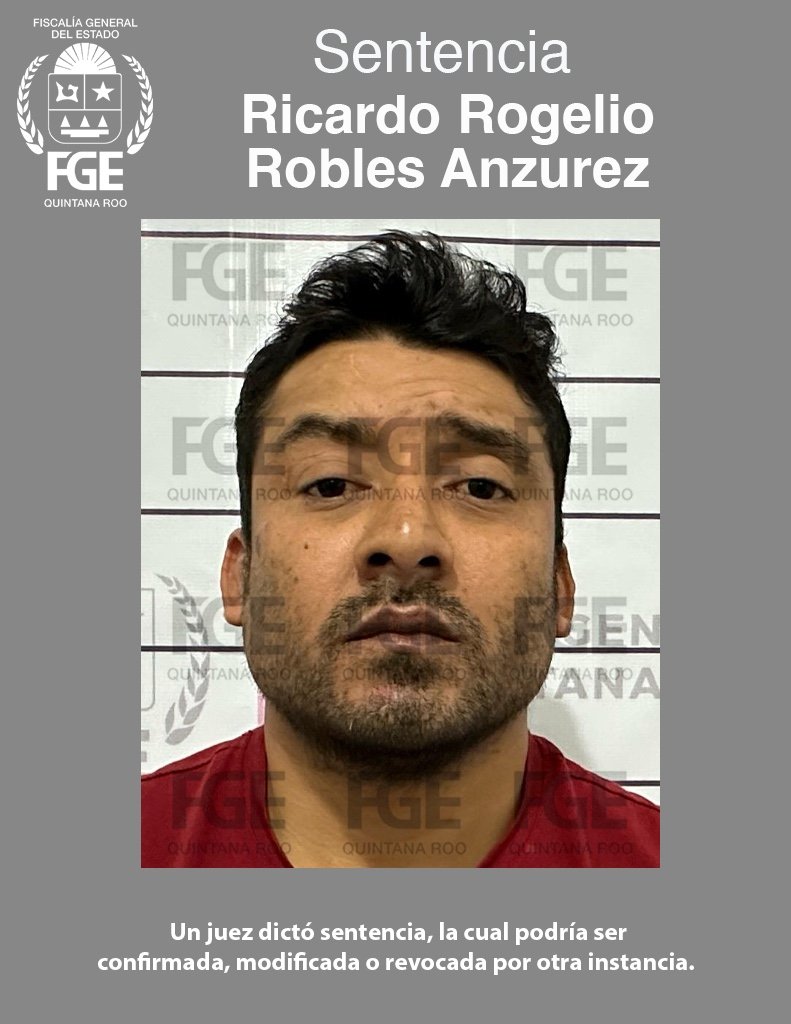 Image related to the femicide case of Ricardo Robles Anzures in Cancún.