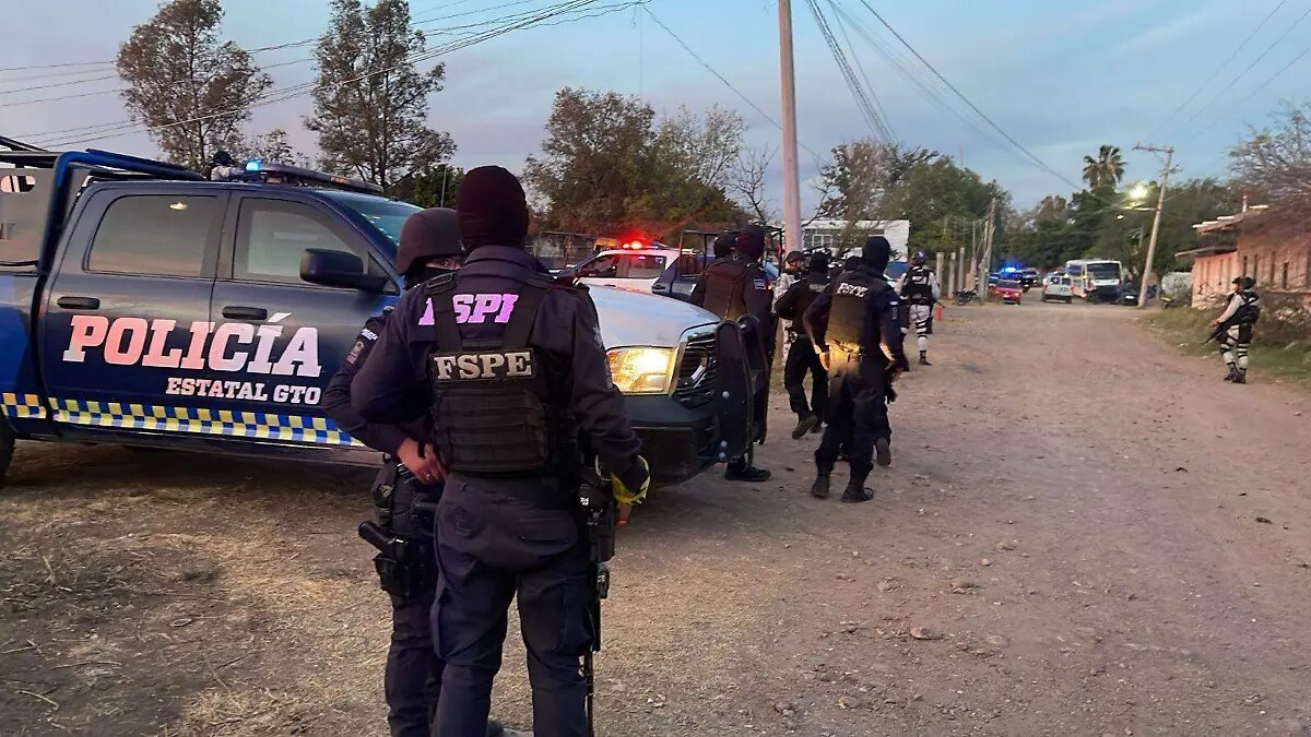 Aftermath of the armed attack at a soccer field in Salamanca, Guanajuato