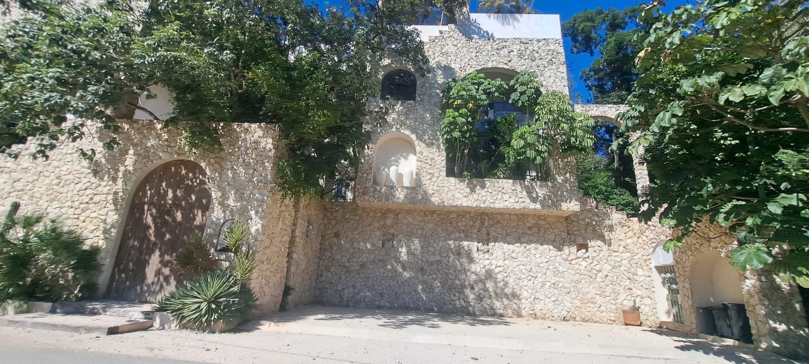 Aerial view of Tulum showing real estate development areas