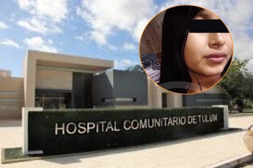 Exterior view of Tulum General Hospital where the newborn is in custody