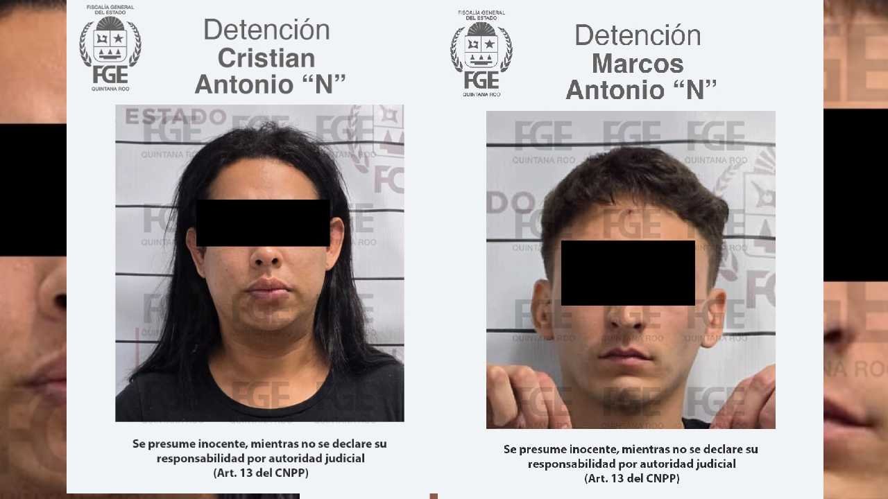 Two individuals detained in Playa del Carmen for extortion and vehicle arson