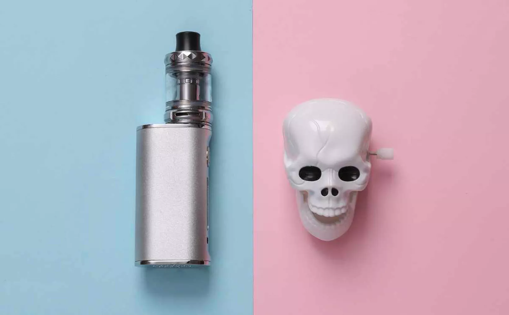 Illustration representing the ban on vapes and e-cigarettes in Mexico