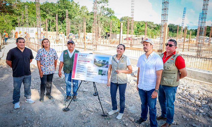 Construction site of the new animal hospital in Cancún, Quintana Roo