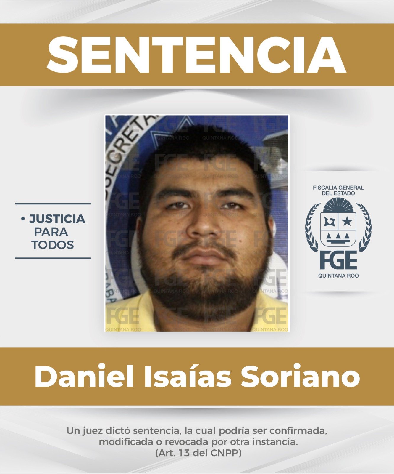 A courtroom scene in Cancún, Mexico, showing judicial proceedings.