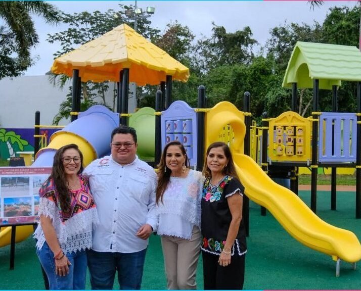 Governor Mara Lezama and Mayor José Luis Chacón tour the newly reopened La Selva Park in Cozumel