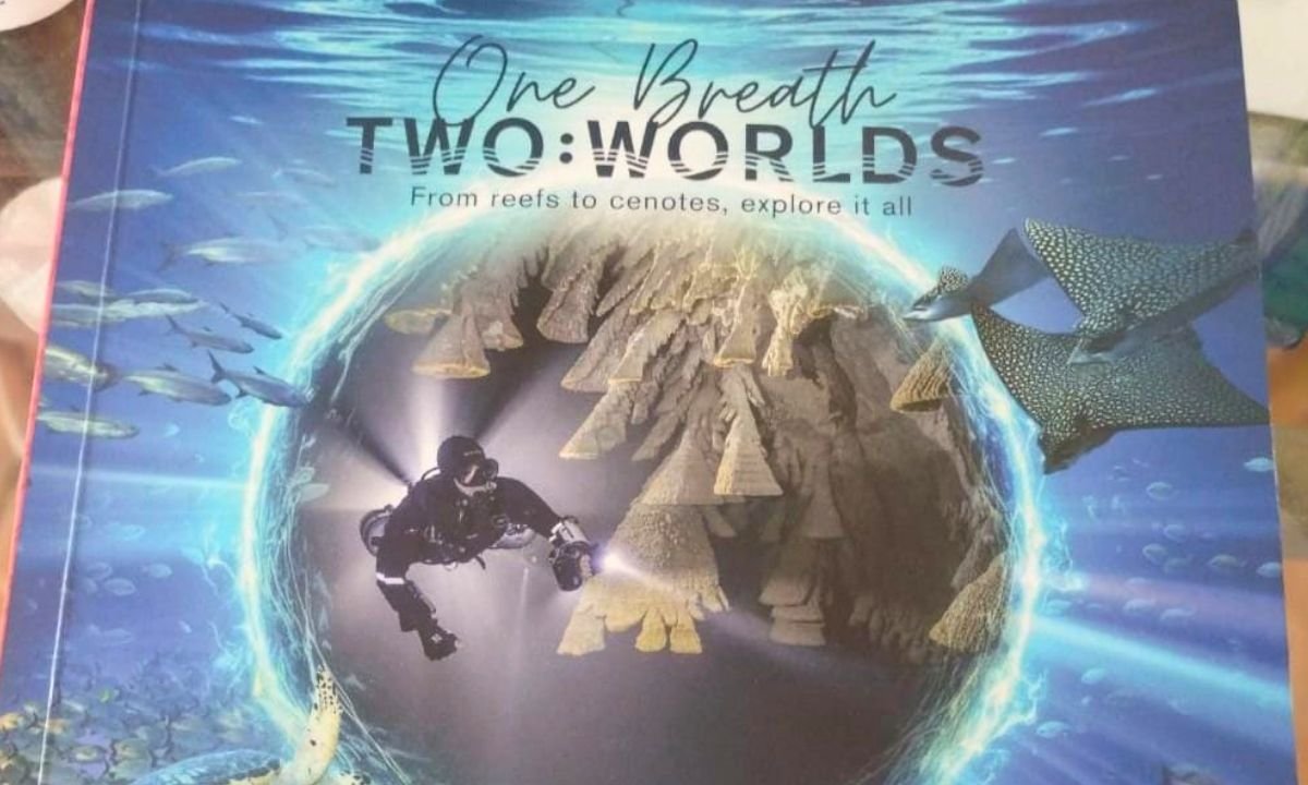 A diver explores underwater sculptures in Quintana Roo's Caribbean waters