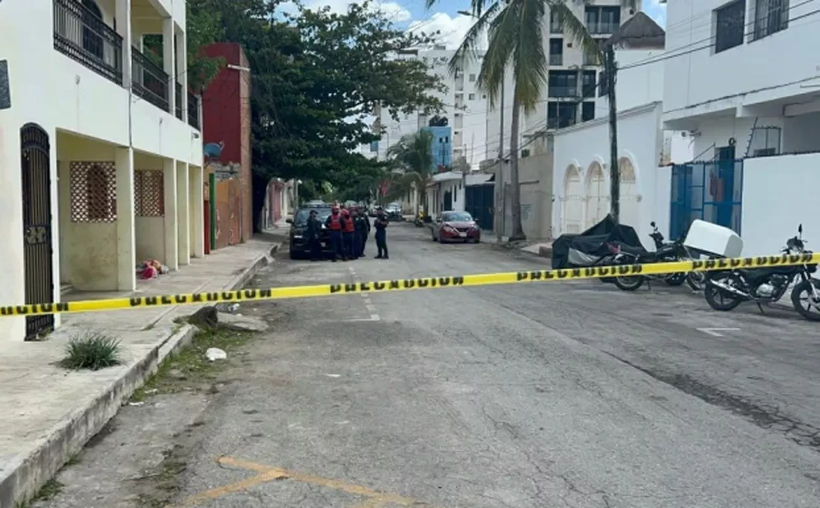 Scene where a homeless person died in Colonia Colosio