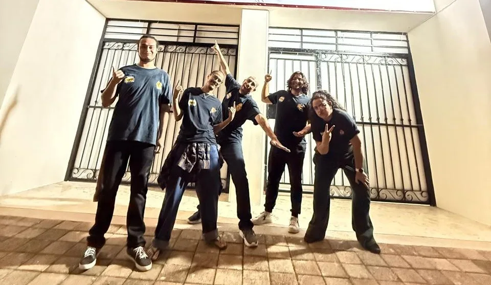 ImprovinCIA Cancún improv comedy group performing on stage at Xbalamqué Cultural Center