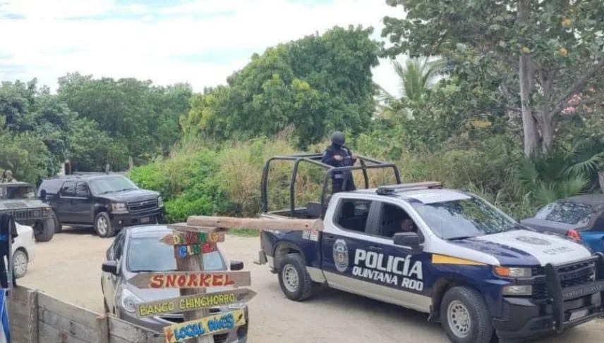 A scene from the Malecón in Mahahual where three motorcyclists were abducted by an armed group