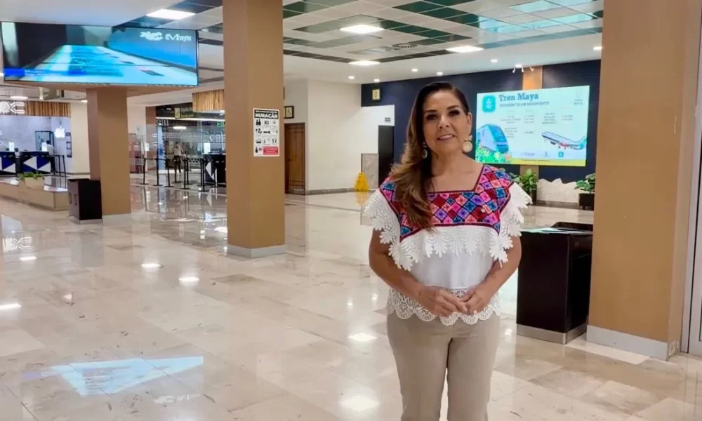 Quintana Roo Governor Mara Lezama announces the electronic visa for Brazilian tourists at Tulum International Airport