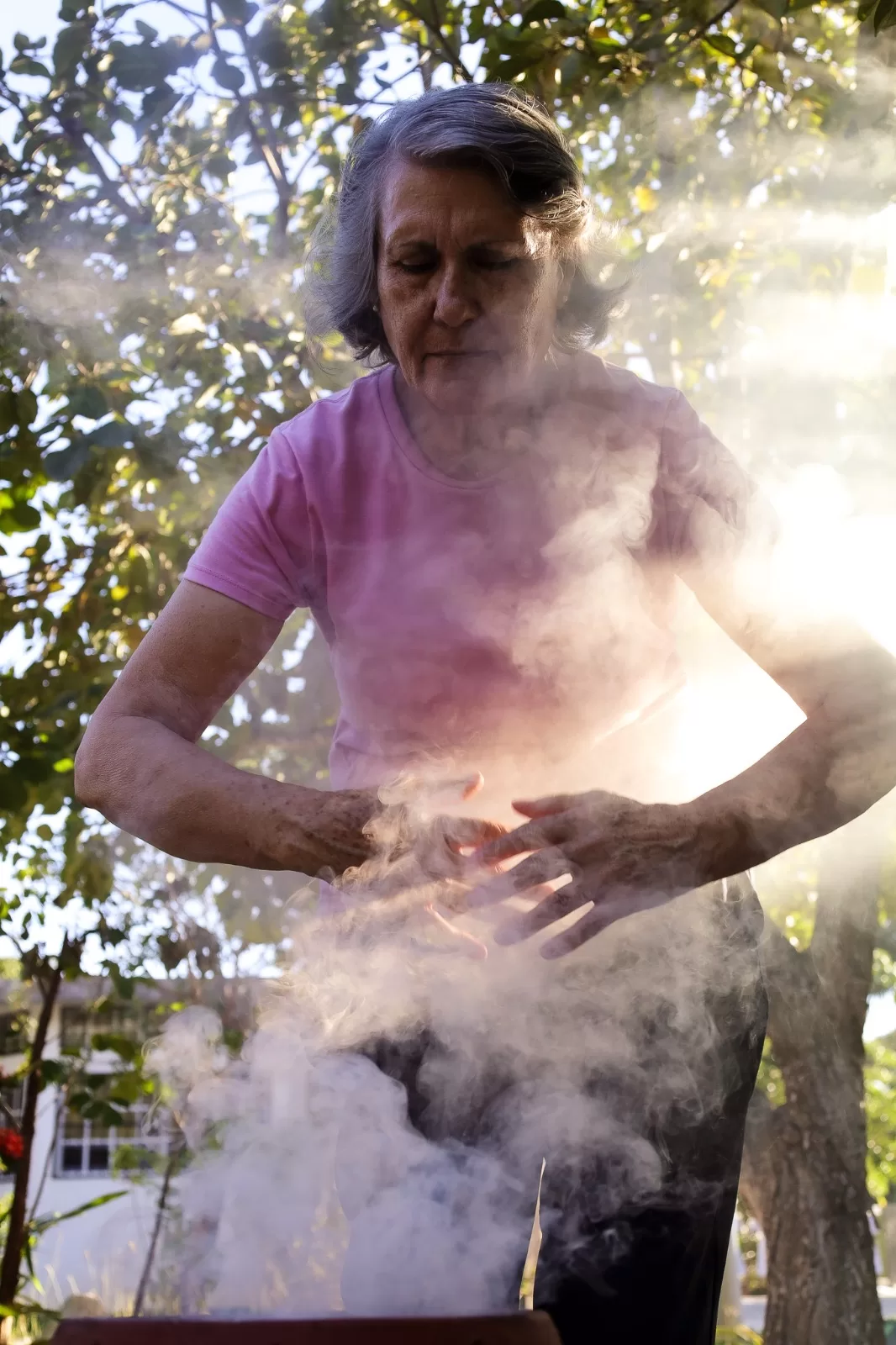 Participants at the Maya Cabañuelas ceremony in Playa del Carmen's Cultural Center