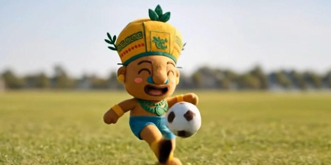 Screenshot of the promotional song video for Mexico's 2026 World Cup tourism campaign