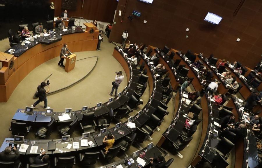 The Mexican Senate building in Mexico City
