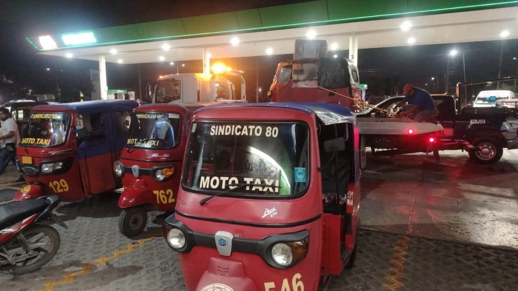 A mototaxi on a street in Quintana Roo, Mexico