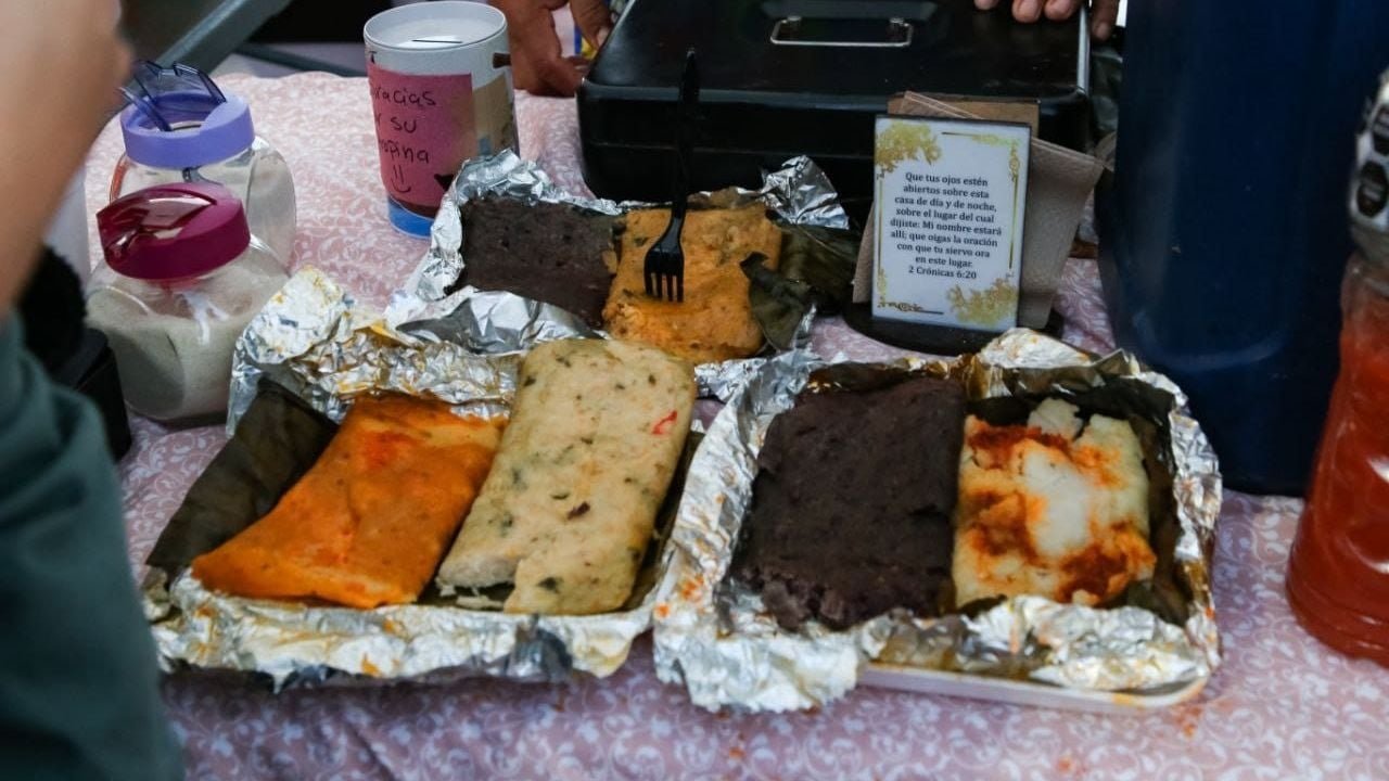 Crowds gather at the 11th Tamal and Atole Fair in Playa del Carmen's Plaza 28 de Julio