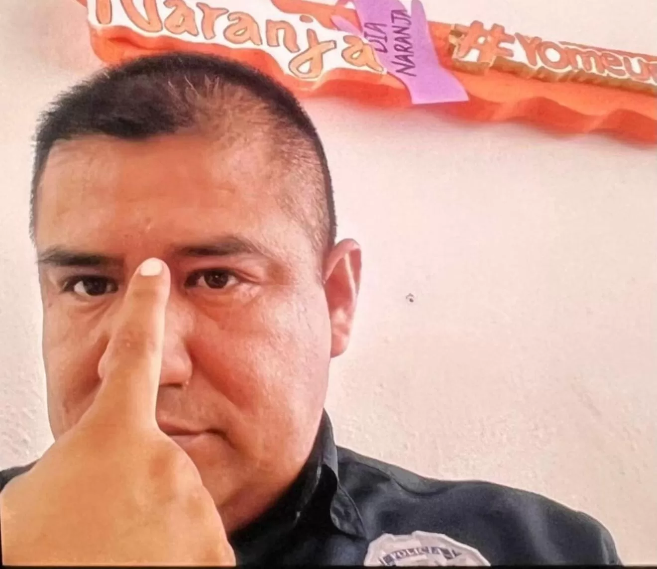 A police patrol vehicle on a rural road in Quintana Roo, Mexico