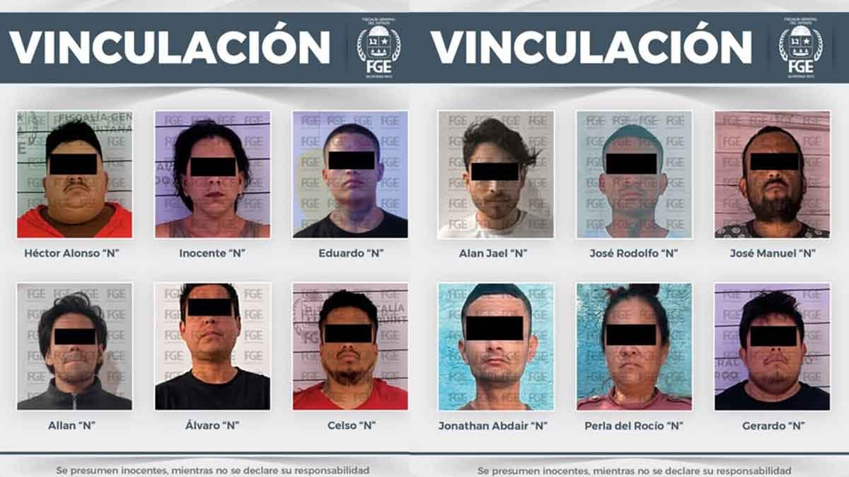 Court documents showing drug trafficking charges in Quintana Roo