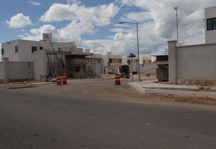 Aerial view of a real estate development under construction in Quintana Roo