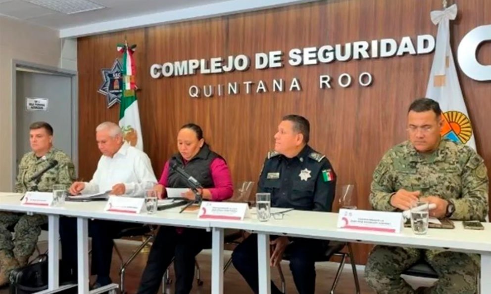 Security personnel in Quintana Roo during an operation