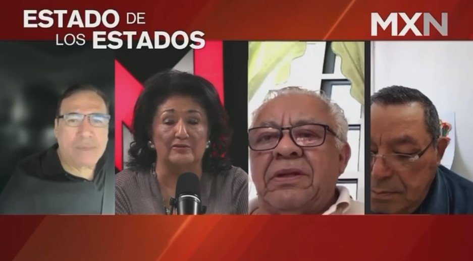 Mexican lawmaker Ricardo Velasco speaking during a digital program interview