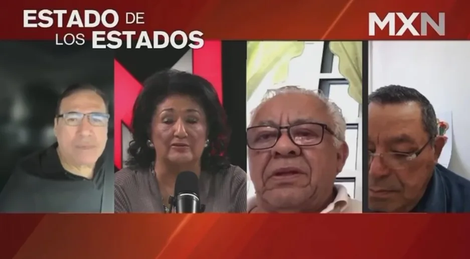 Mexican lawmaker Ricardo Velasco speaking during a digital program interview