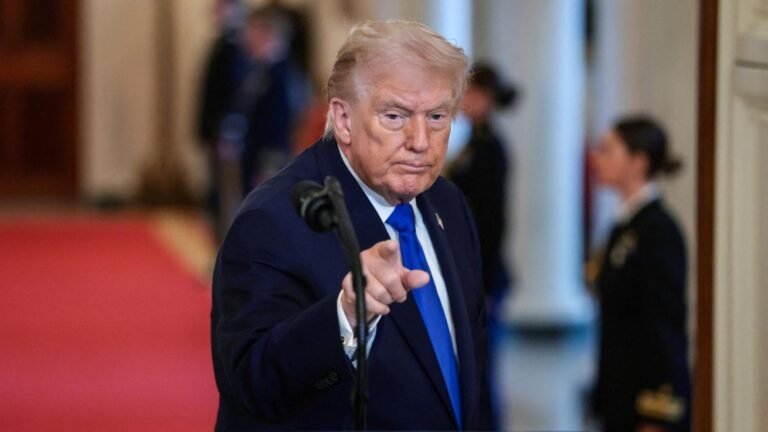 Illustration depicting U.S.-Mexico border tensions over drug cartel policies