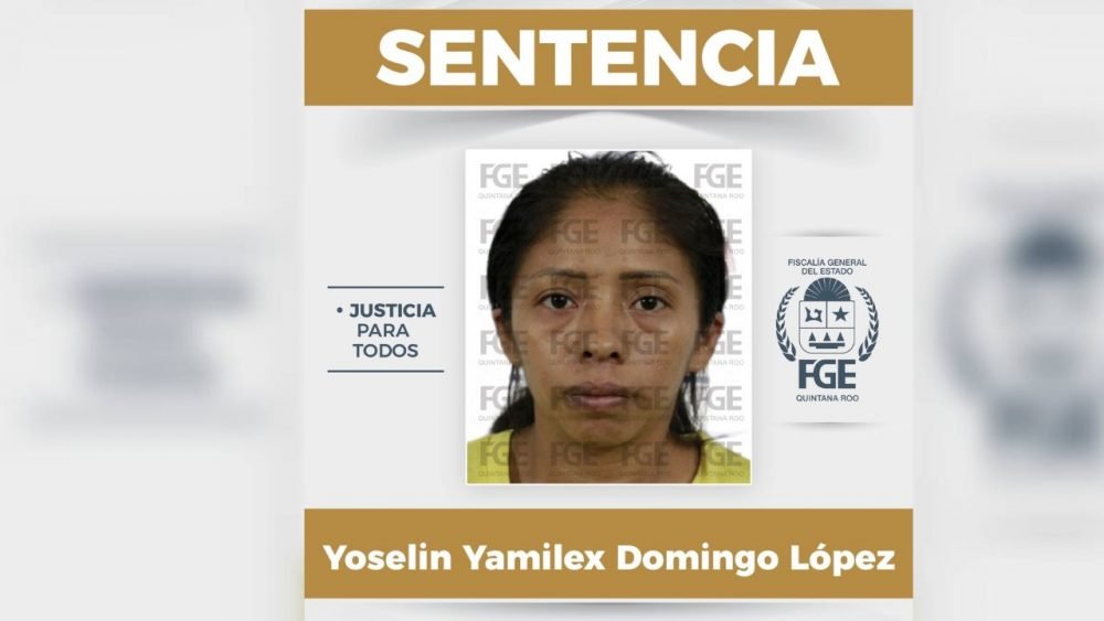 A courtroom scene representing the sentencing in Benito Juárez, Quintana Roo