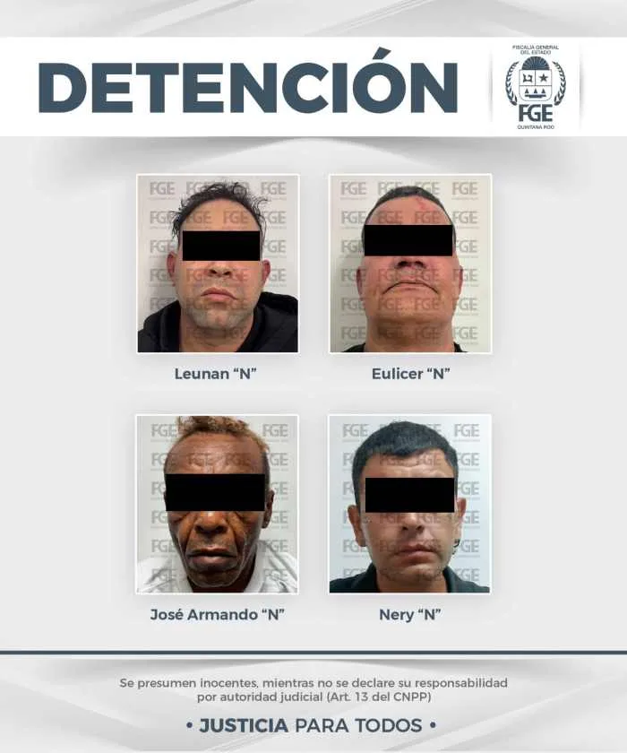 Police officers conducting an operation in Cancún, Mexico