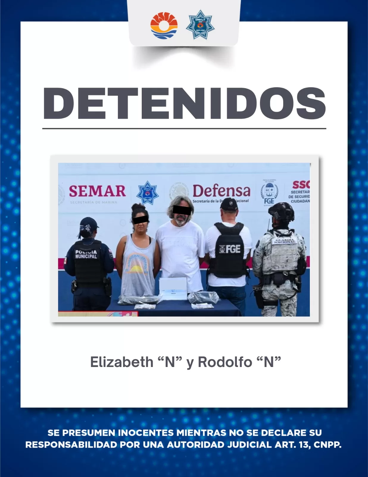 Police officers conducting an operation in Cancun, Mexico