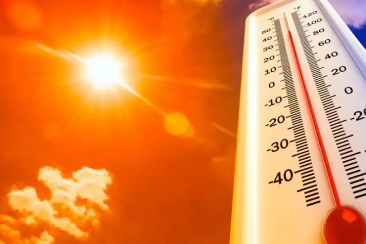 A person seeking relief from high temperatures in Mexico