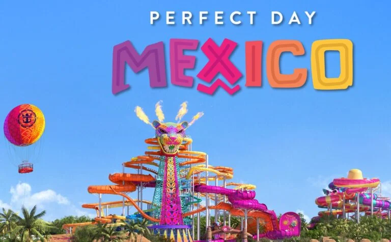 Nighttime camera trap image showing a jaguar moving through vegetation at the site of Royal Caribbean's planned Perfect Day resort in Mahahual, Mexico