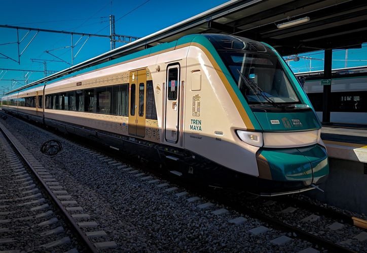 The Maya Train traveling through Quintana Roo, Mexico