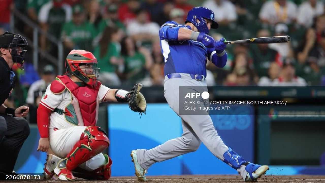 Italian player Francisco Cervelli celebrates after Italy's 9-1 victory over Mexico in the World Baseball Classic