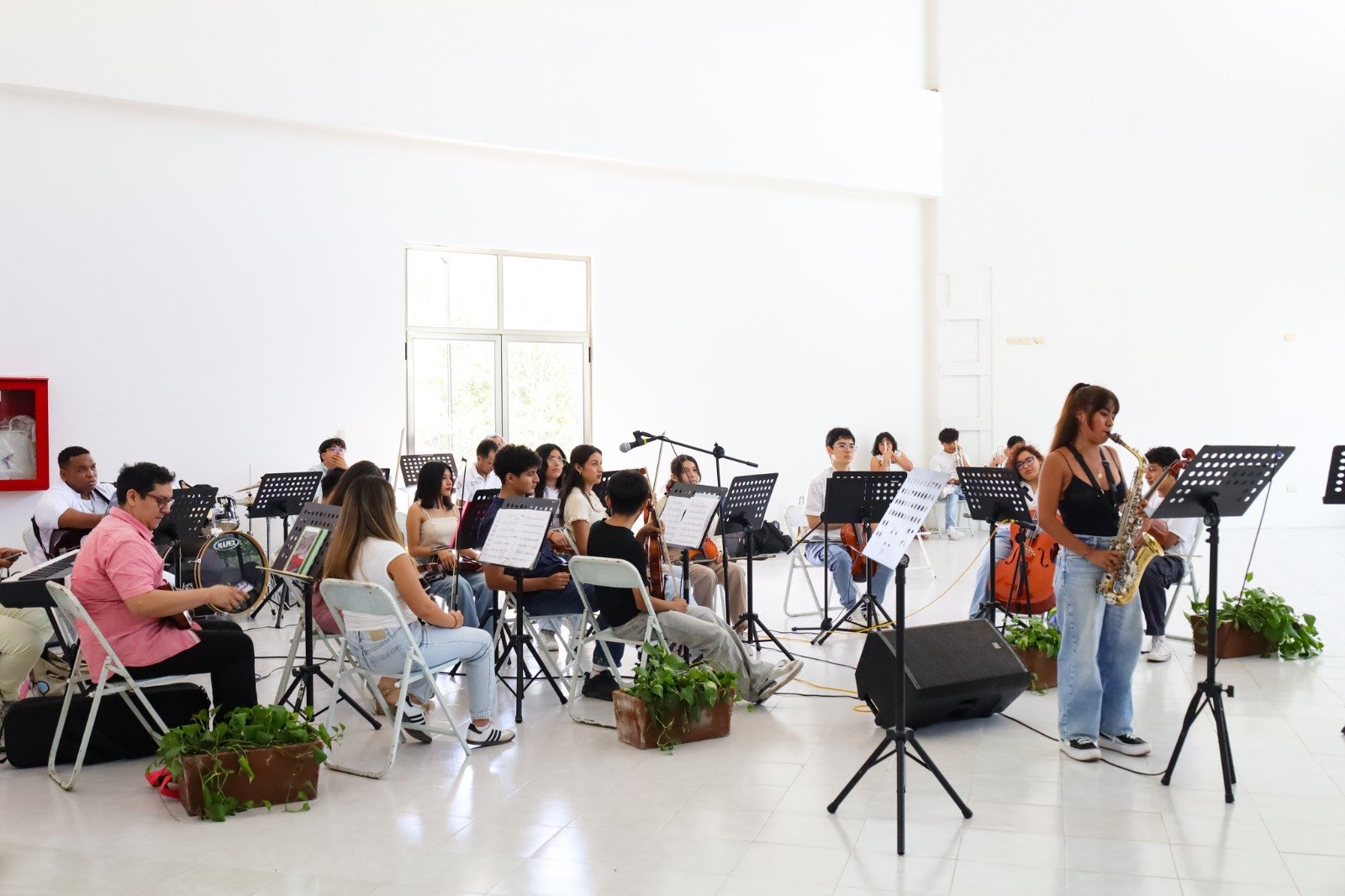 The Playa del Carmen Youth Symphony performing at the University of Quintana Roo